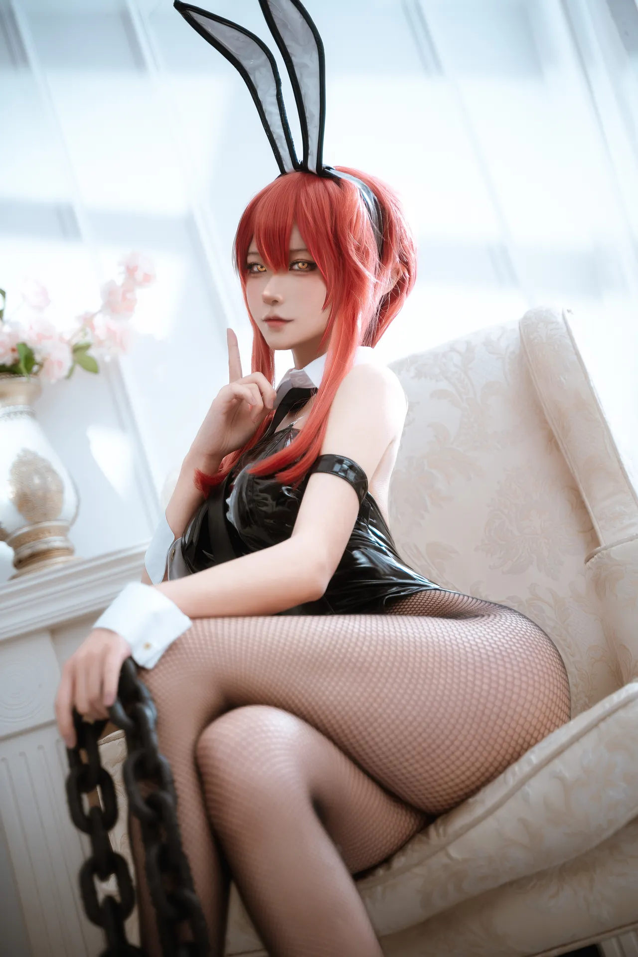 Seya狮砸 - 电锯人 帕瓦&amp;玛奇玛 兔女郎-erohere12.webp